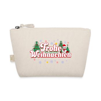 Frohe Weihnachten - Bio-Täschchen - Natur - Vorne