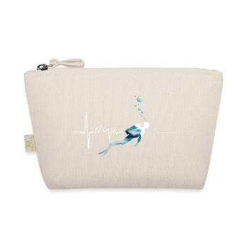Diving Heartbeat - Logo de plongée sous-marine cool - Trousse biologique - nature - Devant