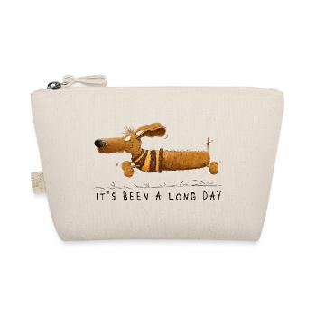 It's Been a Long Day Funny Dachshund Saying - Organic Pouch - nature - Front