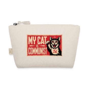 Mon chat est communiste - Drôle de Chat PropagandeT-Shirt - Trousse biologique - nature - Devant