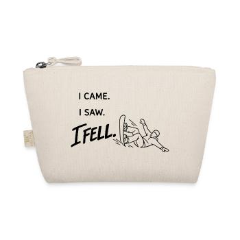 Je suis venu. J’ai vu. Je suis tombé. – Art minimal du snowboard - Trousse biologique - nature - Devant