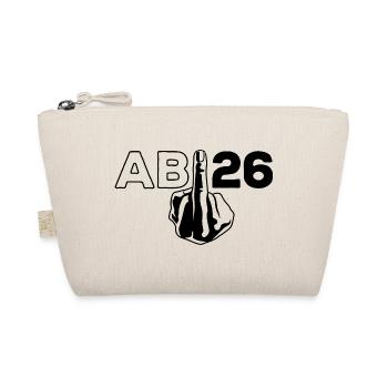 ABI 2026 Middle Finger Abitur - Gift - Organic Pouch - nature - Front