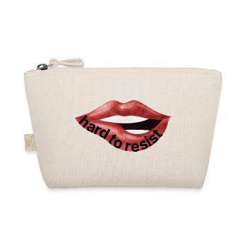Hard to resist – Selbstbewusstes Lippen Statement - Bio-Täschchen - Natur - Vorne