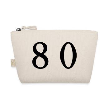 80. 80 YEARS. 80th ANNIVERSARY. 80 YEARS ANNIVERSARY. - Organic Pouch - nature - Front