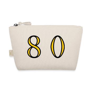 80. 80 YEARS. 80th ANNIVERSARY. 80 YEARS ANNIVERSARY. - Organic Pouch - nature - Front