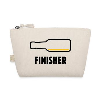 Finisher (Bier / Bierchen / Biertrinker / POS 2C) - Bio-Täschchen - Natur - Vorne