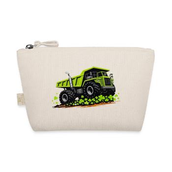  St Patricks Day Dump Truck Construction Vehicle - Organic Pouch - nature - Front