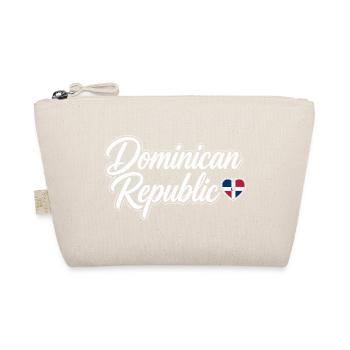 Écriture de la République dominicaine avec cœur de drapeau - Trousse biologique - nature - Devant