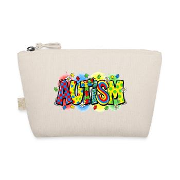 Autism Awareness Puzzle Regenbogen Design - Bio-Täschchen - Natur - Vorne