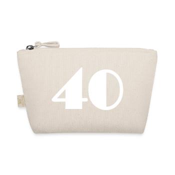40. 40 YEARS. 40th ANNIVERSARY. 40 YEARS ANNIVERSARY. - Organic Pouch - nature - Front