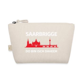 Saarbrigge Do Bin Isch Daheem Saarbrücken Skyline - Bio-Täschchen - Natur - Vorne