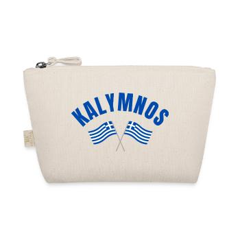 Kalymnos Greek Flags  - Organic Pouch - nature - Front