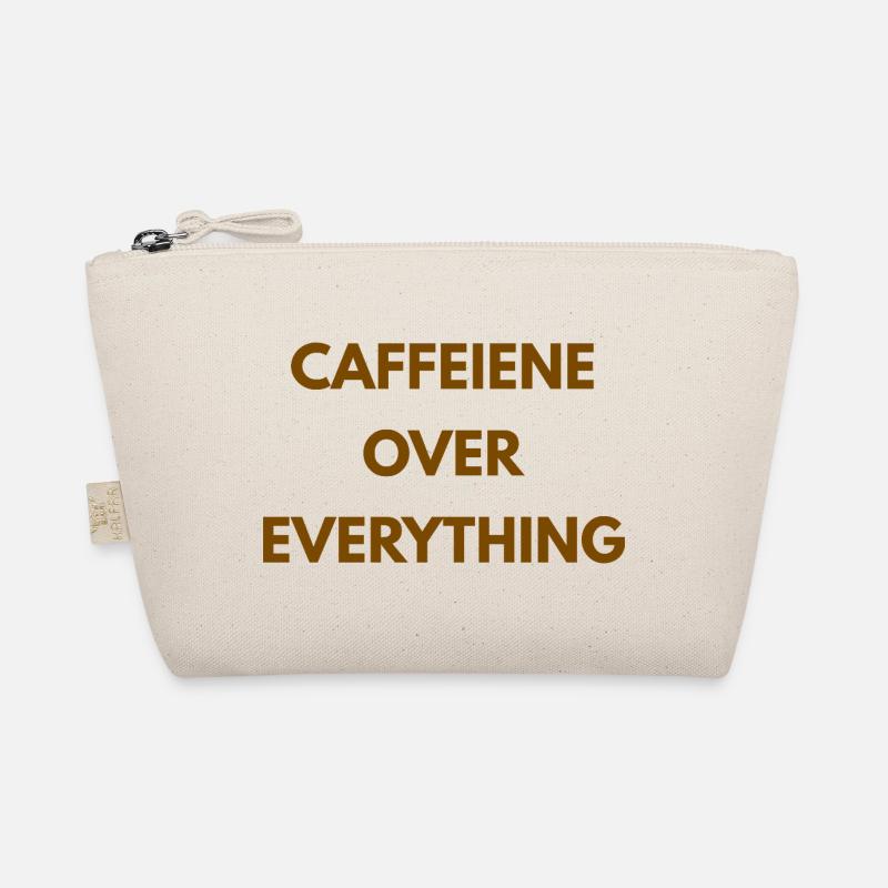 Caffeine Over Everything Minimal Coffee Design Trousse biologique