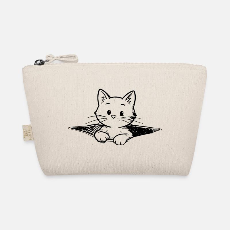 Illustration du chaton dans une bourse Trousse biologique