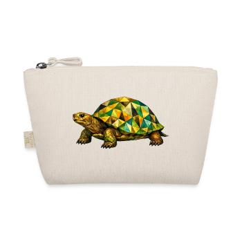 Geometric Turtle - Organic Pouch - nature - Front