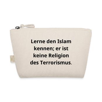 Islam kennenlernen: Frieden statt Vorurteile - Bio-Täschchen - Natur - Vorne