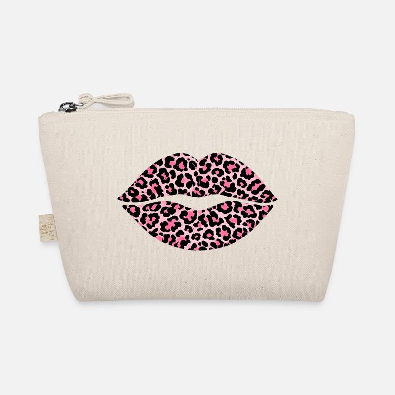 Leoprint Lips Organic Pouch