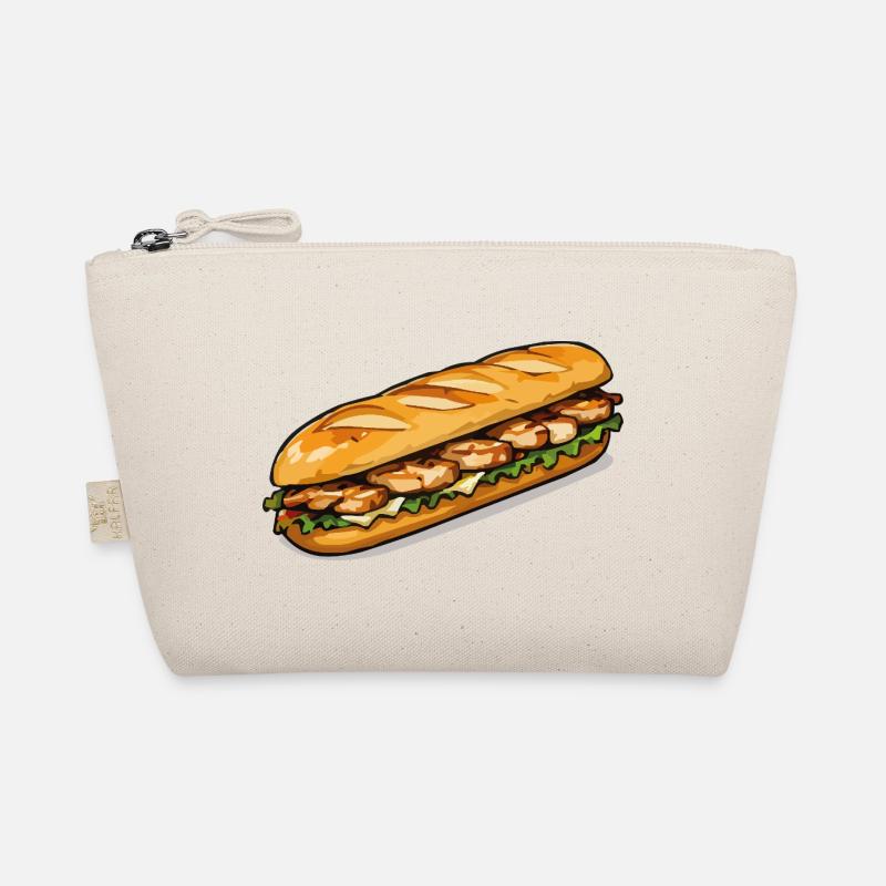 Gegrilltes Hähnchen Sub Kunst Bio-Täschchen