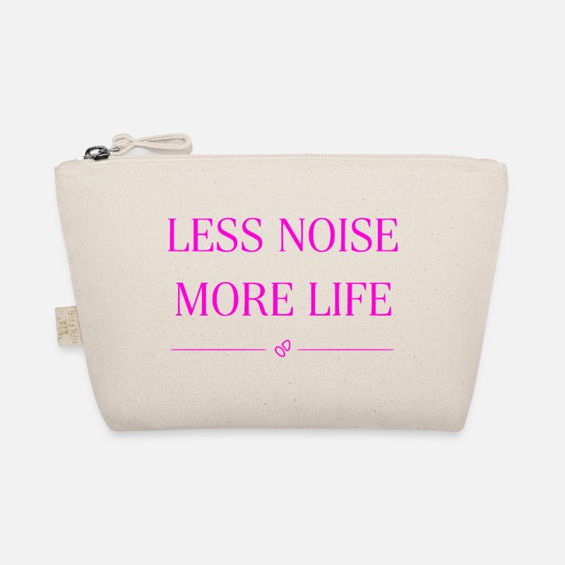 Moins de bruit, plus de décalcomanie de chemise statement qui dit la vie Trousse biologique