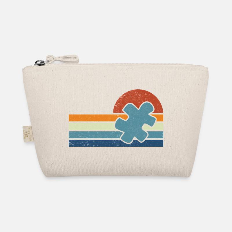 Autisme Vintage Coucher de Soleil Trousse biologique