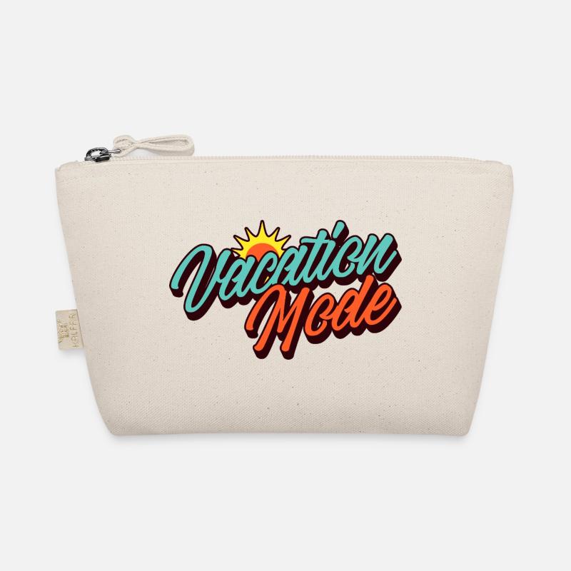 Vacation Mode Urlaubsmodus Retro Sonnen-Design Bio-Täschchen