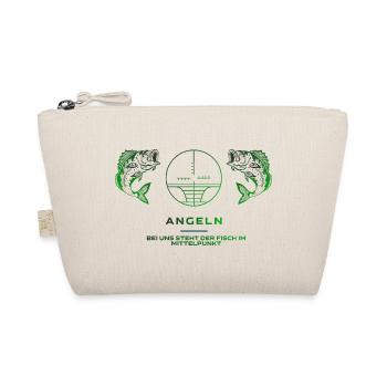 Angeln Logo Angler Shirt - Bio-Täschchen - Natur - Vorne