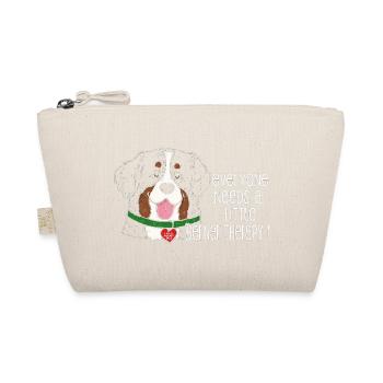 Bernese Mountain Dog Little Berner Therapy Dog Humor - Organic Pouch - nature - Front