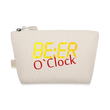 Beer o clock Funny Beer Saying Gift - Organic Pouch - nature - Front