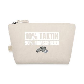 Fußballtrainer 10% Taktik 90% Rumschreien - Bio-Täschchen - Natur - Vorne
