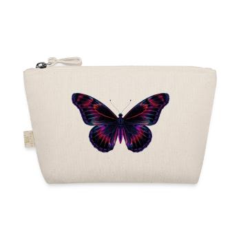 Holographic Neon Butterfly - Organic Pouch - nature - Front