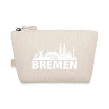 BREMEN Skyline weiss - Bio-Täschchen - Natur - Vorne