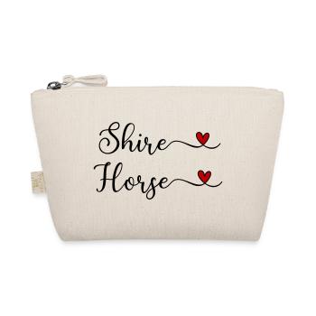 Shire Horse with a Heart - Organic Pouch - nature - Front