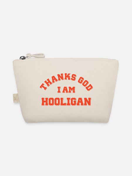Gott sei Dank bin ich Hooligan - Bio-Täschchen - Natur