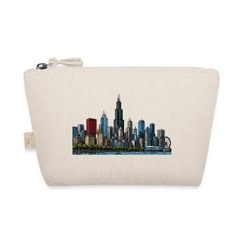 Chicago Stadt Skyline - Bio-Täschchen - Natur - Vorne