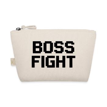 Endgegner Fight Pixel Schriftzug - Bio-Täschchen - Natur - Vorne