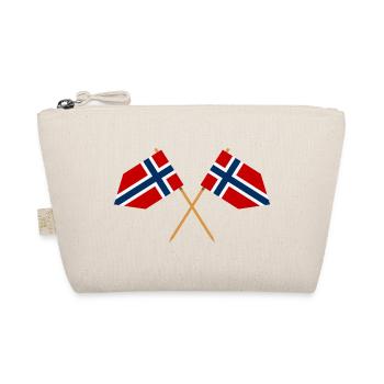 Norwegische Flagge - Bio-Täschchen - Natur - Vorne