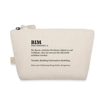 BIM Definition T-Shirt Architekt Bauingenieur - Bio-Täschchen - Natur - Vorne