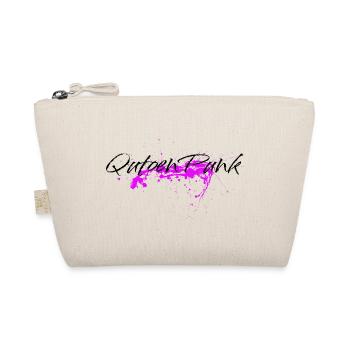 Pinker Farbklecks - Quoten Punk Statement - Bio-Täschchen - Natur - Vorne