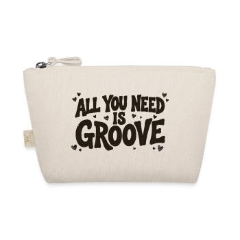 Alles, was du brauchst, ist Groove - Bio-Täschchen - Natur - Vorne