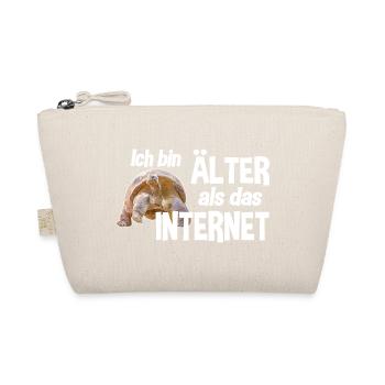 Ich bin älter als das Internet - Schildkröte - Bio-Täschchen - Natur - Vorne