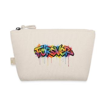 Für immer Graffiti-Regenbogen - Bio-Täschchen - Natur - Vorne