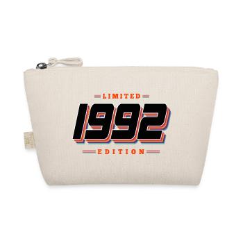 34. Geburtstag Limited Edition Jahrgang 1992 - Bio-Täschchen - Natur - Vorne