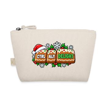 Ctrl Alt Delight Weihnachtsdesign - Bio-Täschchen - Natur - Vorne