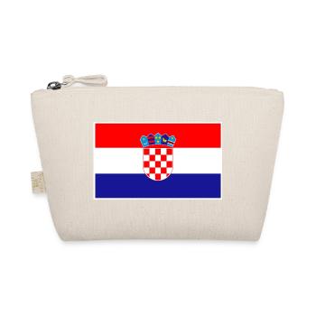 Croatia Flag Classic Frame - Bio-Täschchen - Natur - Vorne