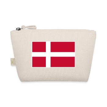 Denmark Flag Classic Frame - Bio-Täschchen - Natur - Vorne