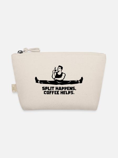 Der Bruch passiert. Kaffee hilft. - Bio-Täschchen - Natur