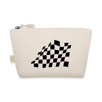 ZIEL FLAGGE WEHEND CHECKERED FLAG - Bio-Täschchen - Natur - Vorne