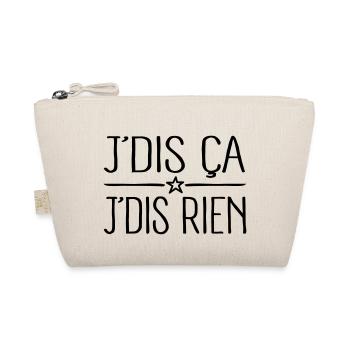 J'dis ça J'dis rien - Trousse biologique - nature - Devant