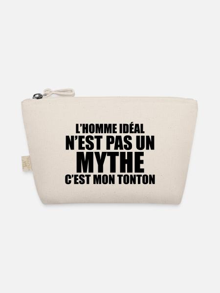 l'homme idéal n'est pas un mythe c'est mon tonton - Trousse biologique - nature - Devant