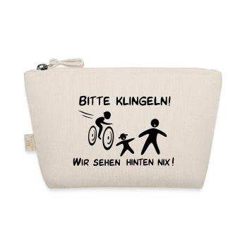 Bitte klingeln! Radfahrer-Kind - Bio-Täschchen - Natur - Vorne